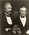 Чарли Чаплин с Альбертом Эйнштейном на премьере своего фильма «Огни большого города»