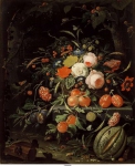 Mignon, Abraham - Натюрморт с цветами и фруктами, ок. 1660-80, 75 cm x 63 cm, Холст, масло