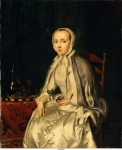 Mijn, George van der - Портрет Elisabeth Troost (1730-1790), жены Cornelis Ploos van Amstel, ок. 1758, 54,7 cm x 45,7 cm, Холст, масло