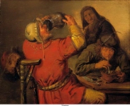 Molenaer, Jan Miense - Пять чувств. Вкус, 1637, 19,6 cm x 24,1 cm, Дерево, масло
