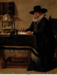 Olis, Jan - Портрет ученого, ок. 1640, 25,7 cm x 20,5 cm, Дерево, масло
