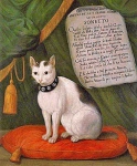 Портрет кота Армеллино с сонетом Бертацци