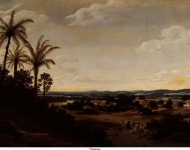 Post, Frans - Бразильский пейзаж, 1667, 50 cm x 69 cm, Дерево, масло