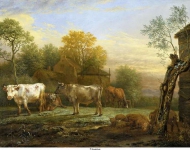 Potter, Paulus - Крупный рогатый скот на лугу, 1652, 35,8 cm x 46,9 cm, Дерево, масло