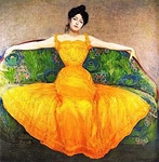 Макс Курцвайль - Женщина в желтом платье