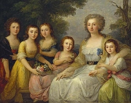 Графиня Анна Степановна Протасова с племянницами
