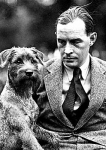 Писатель Эрих Мария Ремарк с любимой собакой по кличке Билли