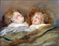 Два спящих ребенка