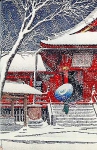 Снег над Киёмидзу-дэра в Уэно