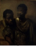 Rembrandt - Два негра, 1661, 77,8 cm x 64,4 cm, Холст, масло