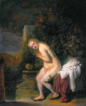 Rembrandt - Сюзанна, 1636, 47,4 cm x 38,6 cm, Дерево, масло