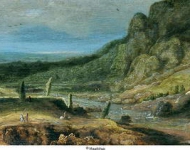 Segers, Hercules - Долина реки, ок. 1620, 22,5 cm x 53 cm, Дерево, масло