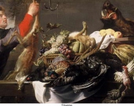Snijders, Frans - Натюрморт с дичью и охотником, ок. 1614-15, 113,7 cm x 205,5 cm, Холст, масло