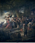 Steen, Jan - Если ты свинья, то должна быть в хлеву (Пьяные женщины), ок. 1673-75, 86 cm x 72 cm, Холст, масло