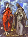 Святой Иоанн Евангелист и святой Франциск Ассизский