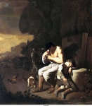 Sweerts, Michael - Итальянские пастухи и мужчина, ловящий блох, ок. 1650, 78,5 cm x 71 cm, Холст, масло