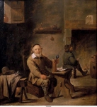 Teniers de Jonge, David - Крестьяне  в таверне, ок. 1640-45, 35 cm x 32,5 cm, Дерево, масло