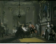Troost, Cornelis - Все говорили, 1740, 55,5 cm x 72,5 cm, Бумага, пастель