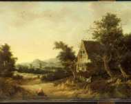 Zwieten Cornelis van - Холмистый пейзаж с крестьянским домом