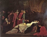 Примирение Монтекки и Капулетти над телами Ромео и Джульетты