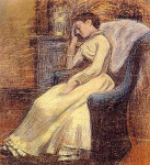 Julie Lemmen Sleeping in an Armchair