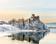 Польша. Замок Niedzica Castle. Зима