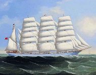 Lai Fong - The Achnashie under full sail