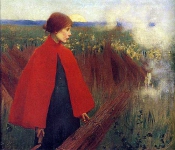 Marianne Stokes «The Passing Train»