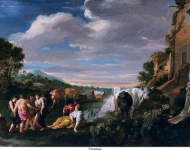 Uyttenbroeck, Moses van - Пейзаж с пастухами, 1626, 47,5 cm x 61,5 cm, Дерево, масло