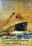 Плакат с рекламой «Титаника» и «Олимпика»