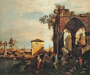 Каприччо с руинами и воротами Портелло в Падуе