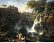 Vernet, Claude-Joseph - Водопады в Тиволи с виллой мецената, ок. 1745-50, 101 cm x 138 cm, Холст, масло