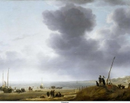 Vlieger, Simon de - Вид на пляж, 1643, 60,6 cm x 83,5 cm, Дерево, масло