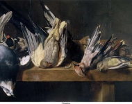 Vonck, Elias - Натюрморт с мертвыми птицами, ок. 1630-50, 35,5 cm x 54 cm, Дерево, масло