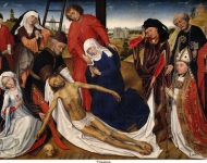 Weyden, Rogier van der - Оплакивание Христа, ок. 1450, 80,6 cm x 130,1 cm, Дерево, масло