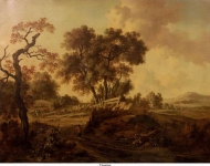 Wijnants, Jan - Дюнный пейзаж с дорогой, 1675, 77,2 cm x 101,5 cm, Холст, масло