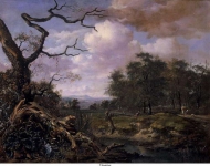 Wijnants, Jan - Пейзаж с лесом, 1659, 67 cm x 87 cm, Холст, масло