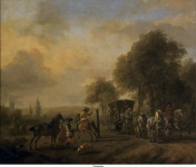 Wouwerman, Philip - Школа по обучению кучеров, ок. 1655-68, 66 cm x 76,2 cm, Холст, масло