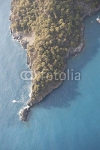 Вид с воздуха на мыс лагуны Олюдениз, Турция