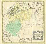 Карта: Российская Империя и Европа, 1755 г.