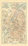 Карта Брюсселя, Бельгия, 1894г.