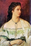 Портрет женщины с жемчужным ожерельем