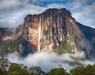 Венесуэла. Близкий вид Salto Angel in Venezuela