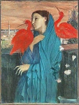 Young Woman with Ibis