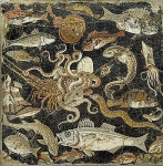 Морская фауна. Мозаика из Помпей.