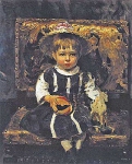 Портрет В.И.Репиной в детстве