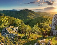 Словакия. Горная панорама на рассвете
