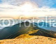Горная панорама на закате