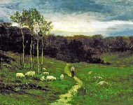 Пейзаж с пастухом
