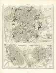 План городов Испании: Мадрид, Сарагоза и Барселона, 1860 г.